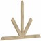 Ekena Millwork Saratoga Rough Sawn Timber Gable Bracket, Douglas Fir, 72"W x 48"H x 2"D x 4"F, 16/12 Pitch GBW072X48X0204SAR00RDF - alternate 3